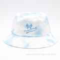 Tie Dyed Plain Embroidered Bucket Hat